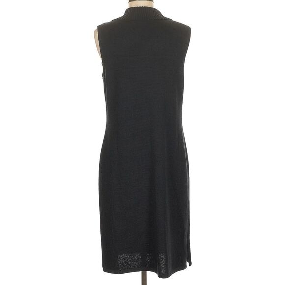 St John Sport Santana Knit Dress Size M Wool Blend Midi Sheath Sweater Dress EUC - Picture 2 of 6